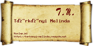 Tárkányi Melinda névjegykártya